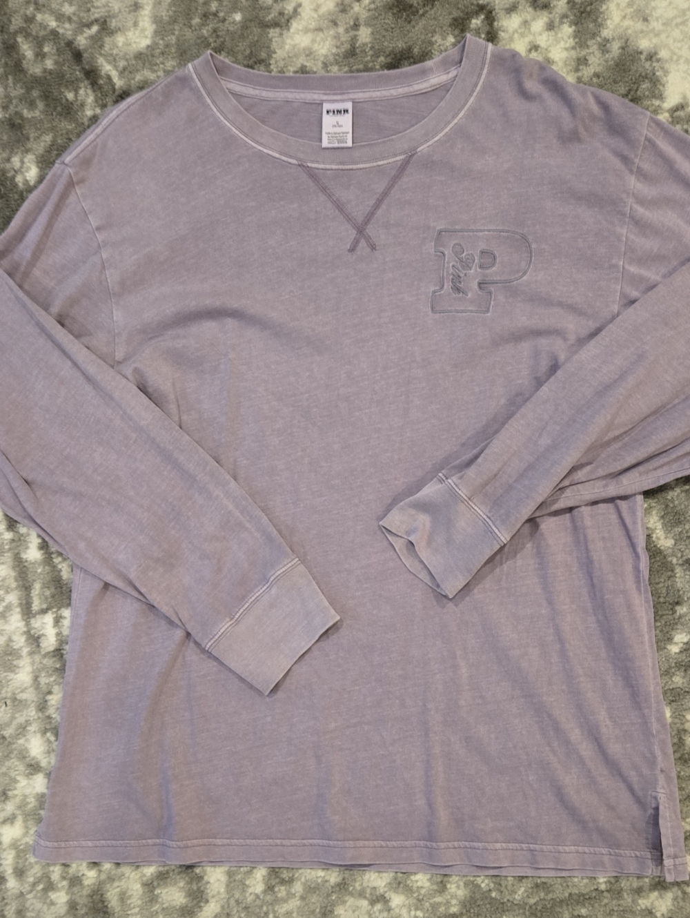 PINK Victoria's Secret Dusty Lavender Long-Sleeve Crew